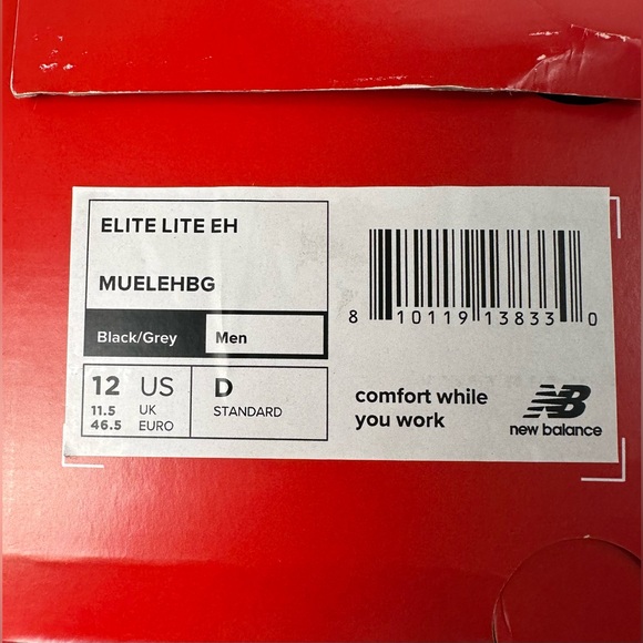 New Balance Men's Composite Toe Elite Lite EH Industrial Shoe/Size 12 - Picture 8 of 16